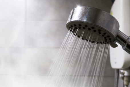 hot water shower