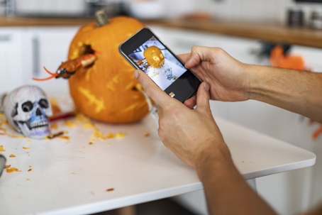 Halloween in kitchen